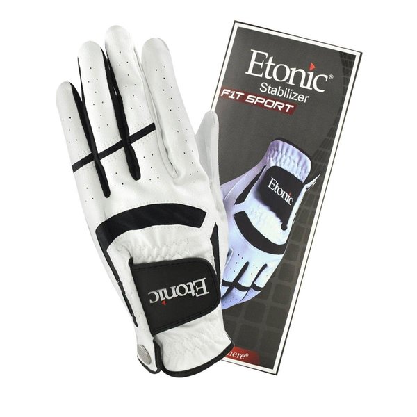Etonic Mens Stabilizer Fit Sport Left Handed Glove White Cadet Medium 06ETNSTABZRMLHCMD11WHT01